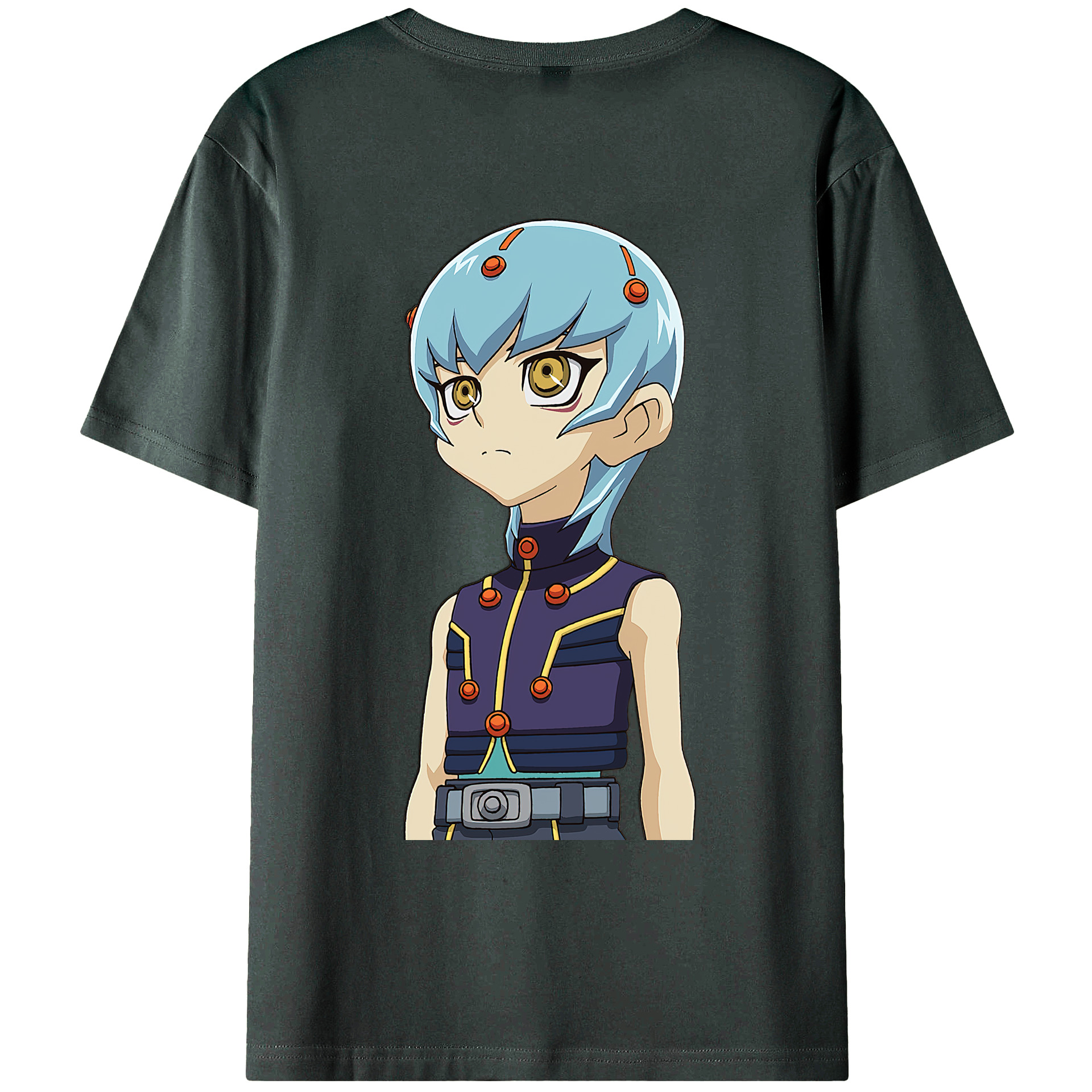（画像用） 遊☆戯☆王 Yu-Gi-Oh! 綿100％ メンズ半袖Tシャツ（バックプリント） 通気性